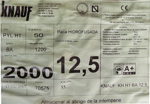 placa yeso laminado knauf