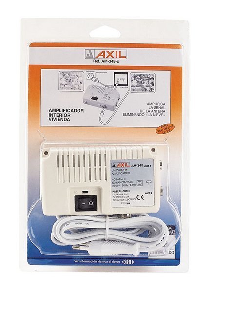 AMPLIFICADOR ANTENA 2 SALIDAS AXIL AM-34 - FEYCOFE, S.L.