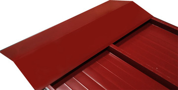 ML. CUMBRERA METALICA ROJO SANDWICH CUBIERTA