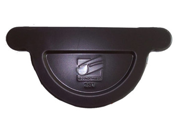 TAPA CANALON PRELACADO MARRON 250