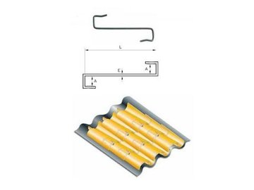 GANCHO TEJA  INOX 72x12x2,4 mm I.RECENSE