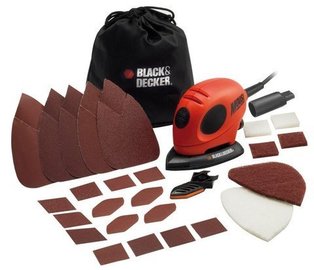 LIJADORA MOUSE KA161BC-QS, 55W Black & Decker