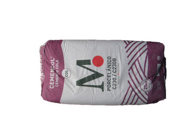 25KG.CEMENTO COLA PORCELANICO GRIS PREFASA