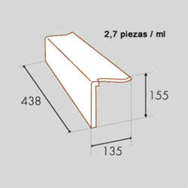TEJA LATERAL IZD.BELLATERRA M2
