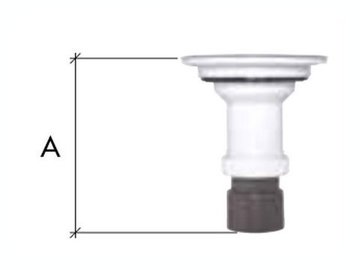 VALVULA PLATO DUCHA S/PVC INOX 115