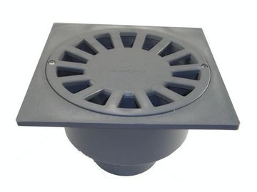 SUMIDERO SIFONICO PVC 200x200 S/ VERTICAL 90