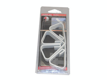 SUJETAMANTEL BLANCO PLASTICO 4 Uds