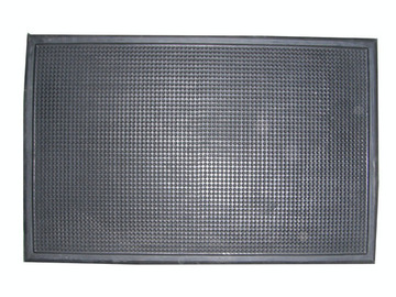FELPUDO GOMA PICOS 69x44cms. NEGRO