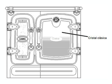 CRISTAL HORNO COCINA CLASICA LACUNZA