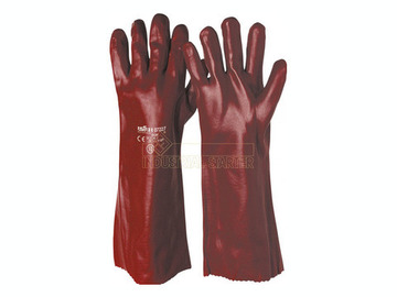 GUANTES P.V.C. LARGO ROJO TALLA 10
