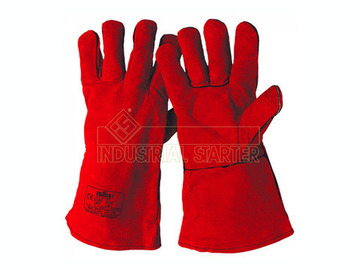 GUANTE SERRAJE ACOLCHADO ROJO T.10