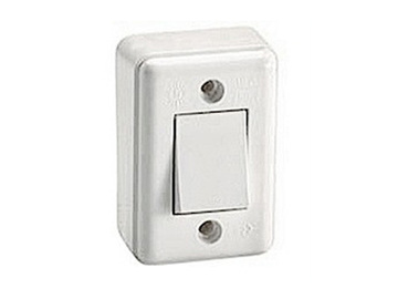 CONMUTADOR SUPERFICIE MARFIL 6A