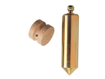 PLOMADA ALBAÑIL 1000 grs NUEZ MADERA