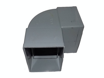 CODO RECTANGULAR HH 87º 100X72 GRIS 7037
