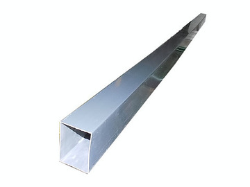 TUBO RECTANGULAR 100X73-3 mts GRIS 7037