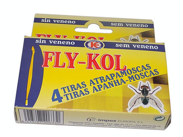 ESTUCHE 4 TIRAS ATRAPAMOSCAS FLY-KOL