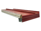 ML. CANALON METALICO ROJO SANDWICH CUBIERTA