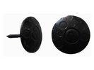 CLAVO DECORATIVO NEGRO CIRCULAR GRAVADO  25 MM