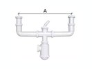 SIFON FREGADERO 2 SENOS CREARPLAST
