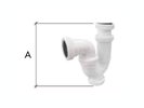 SIFON CURVO S/HORIZONTAL 40-11/2 C/RACOR