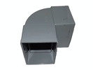 CODO RECTANGULAR HH 87º 100X72 GRIS 7037